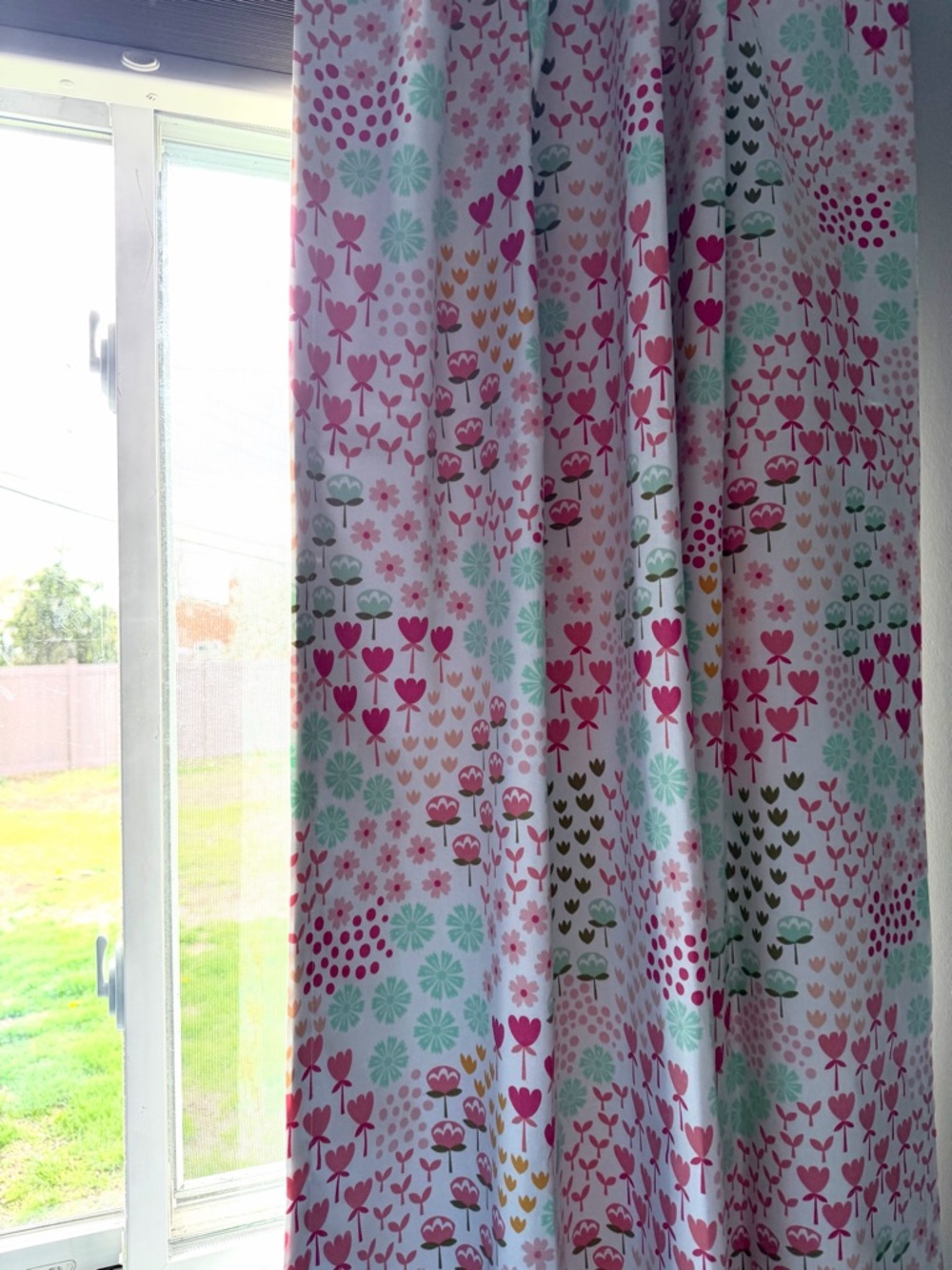 Pillowfort Blackout Floral Curtains Set of 2 42x84 Drapery Panels Kids Room